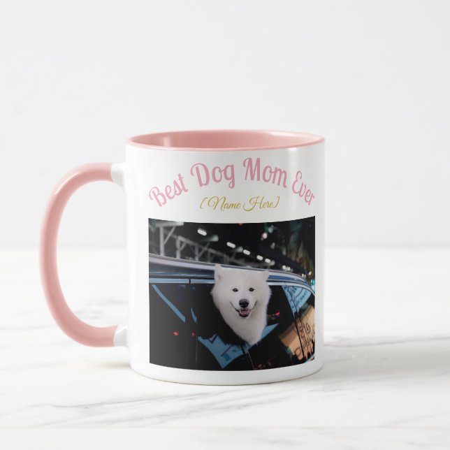 Mug - Best Dog Mom Ever Mug - Custom Photo & Name  Tasse (Links)