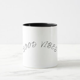 Mug Black & White (Good Vibes) Tasse