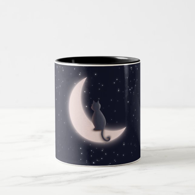 MUG CAT MOONLIGHT ZWEIFARBIGE TASSE (Mittel)