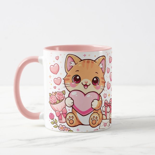 Mug Cat Valentine  Tasse (Links)