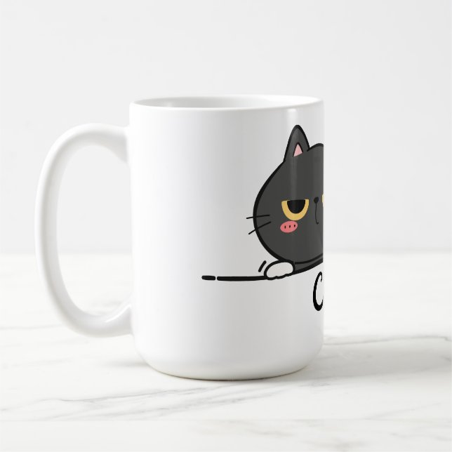 Mug Chat macht mich müde Kaffeetasse (Links)