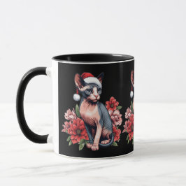 Mug | Christmas Sphynx Cat Tragen einer Weihnachts Tasse
