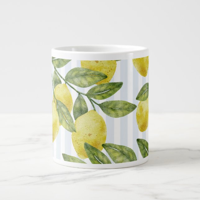 Mug coffee sample logo lemon  Jumbo-Tasse (Vorderseite)