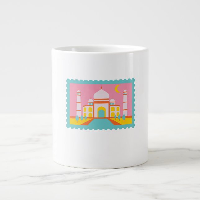 Mug coffee sample taj Mhal inde  Jumbo-Tasse (Vorderseite)