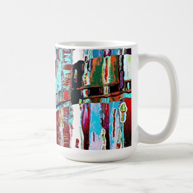 Mug – Collapse Reflection Abstract Design Kaffeetasse (Rechts)