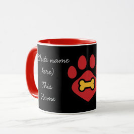 Mug Cute Animal Paw Print Tasse