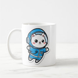 Mug Cute Astronaut Cat Kawaii Kaffeetasse