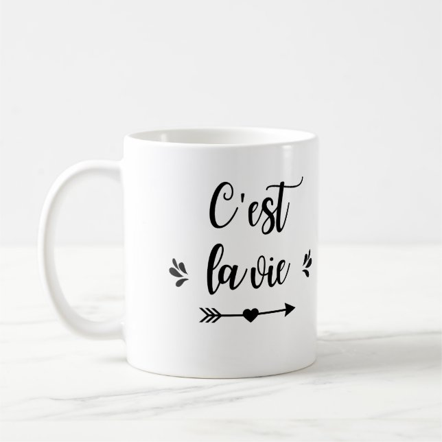 Mug "Das ist das Leben" Kaffeetasse (Links)