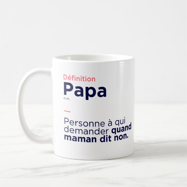 Mug Definition Papa Kaffeetasse (Links)