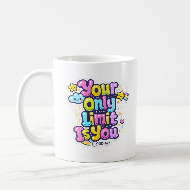 MUG - Deine einzige Grenze bist du Kaffeetasse (Links)