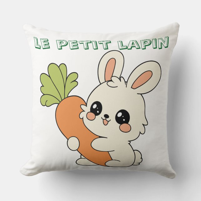 Mug der kleine Hase  Kissen (Vorderseite)