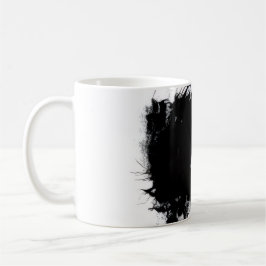 Mug  Edgy Black Ink Splatter Abstract Grunge Desig Kaffeetasse