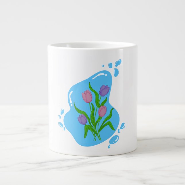 Mug flower design  Jumbo-Tasse (Vorderseite)