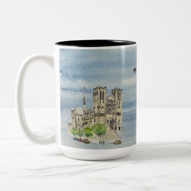 Mug: Flying Joanna and Grace Cathedral Zweifarbige Tasse (Links)