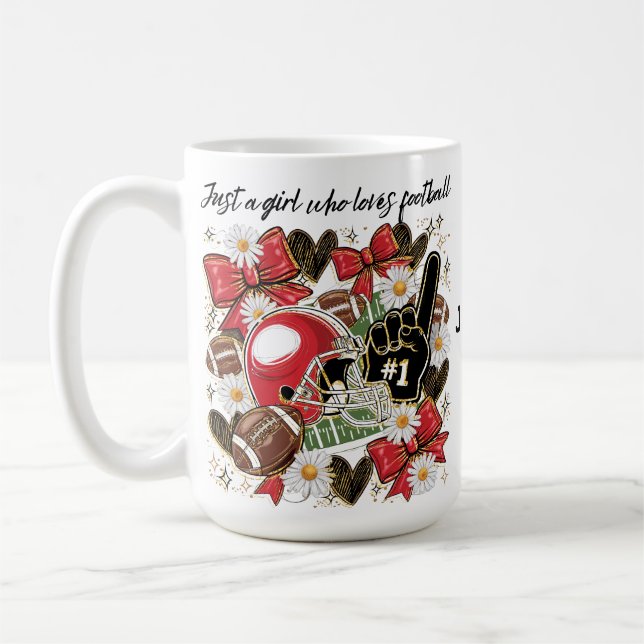 mug for women/girls football fans kaffeetasse (Links)