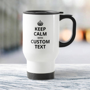 Mug für benutzerdefinierte Angebotsvorlage behalte Reisebecher