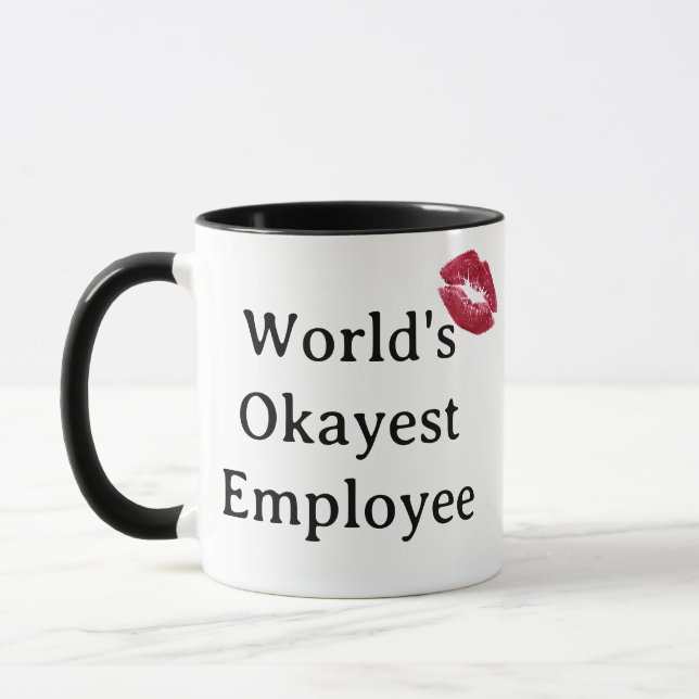Mug für den okayesten Mitarbeiter der Welt Tasse (Links)