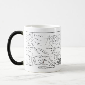 Mug How physicists see the world ,[RIGHT HANDED] Verwandlungstasse