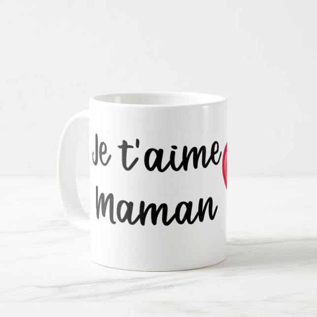 Mug Ich liebe dich, Mama Kaffeetasse (Vorderseite Links)