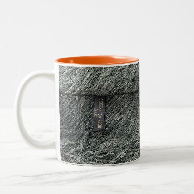 Mug Irish Wolfhound Zweifarbige Tasse (Links)