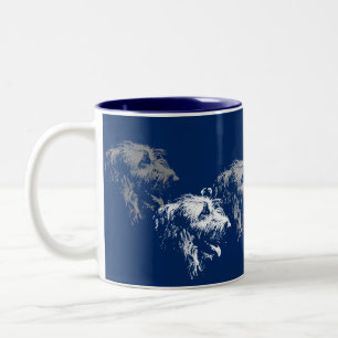 Mug Irish Wolfhound Zweifarbige Tasse