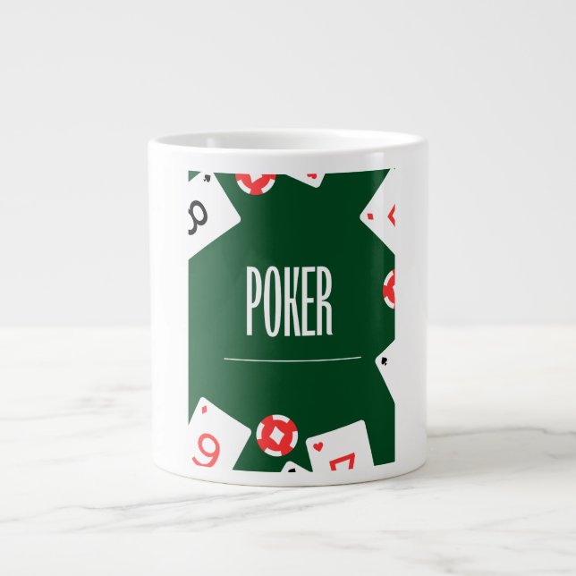 Mug Kaffee Probe Poker  Jumbo-Tasse (Vorderseite)