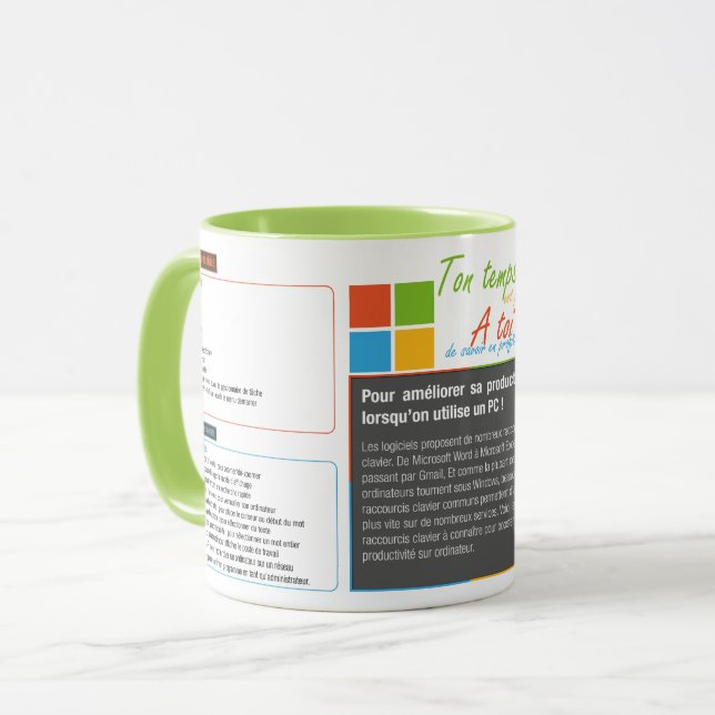 Mug-Kurzform-Windows-Tastatur Tasse (Vorderseite Links)
