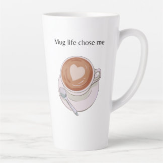 Mug Life Chose Me Minimalistische Latte-Tasse Milchtasse