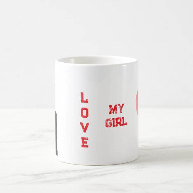 Mug love girl kaffeetasse (Mittel)
