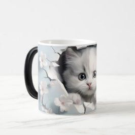 Mug Magic 3D cat Verwandlungstasse