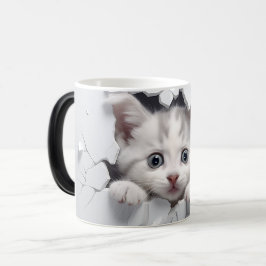 Mug Magic 3D cat Verwandlungstasse