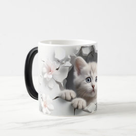 Mug Magic 3D cat Verwandlungstasse