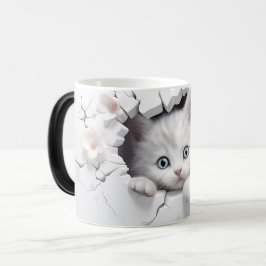 Mug Magic 3D cat Verwandlungstasse