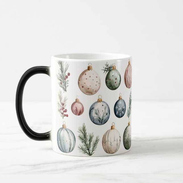 Mug Magic Festive Vintage Verwandlungstasse (Links)