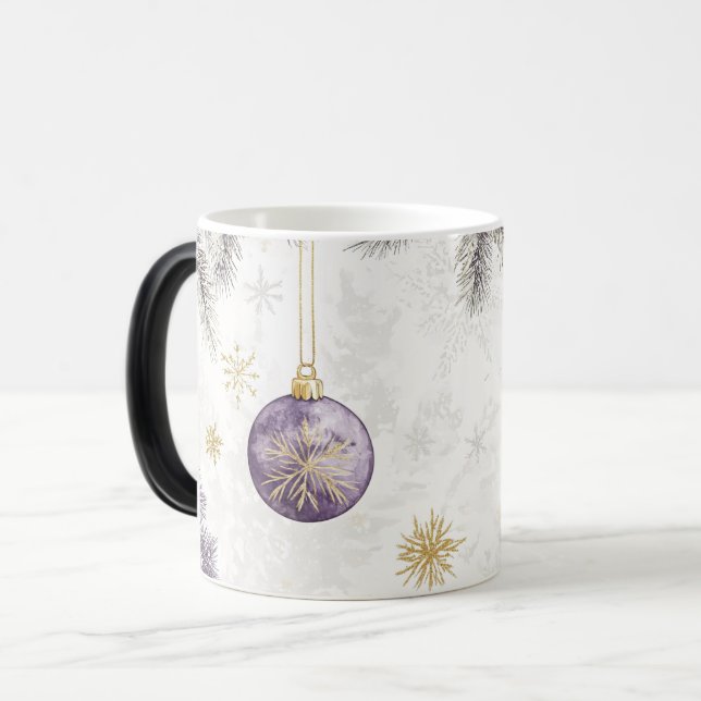 Mug Magic Festive Vintage Verwandlungstasse (Vorderseite Links)