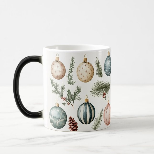 Mug Magic Festive Vintage Verwandlungstasse (Links)