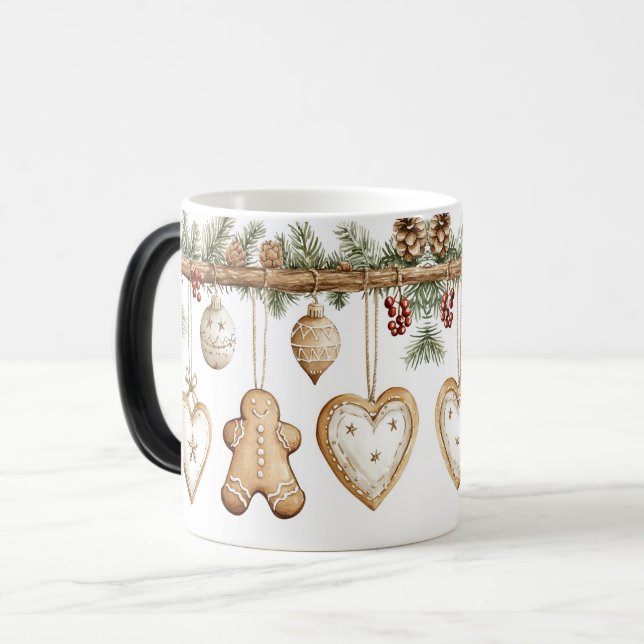Mug Magic Festive Vintage Verwandlungstasse (Vorderseite Links)