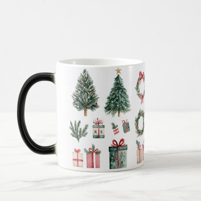 Mug Magic Festive Vintage Verwandlungstasse (Links)