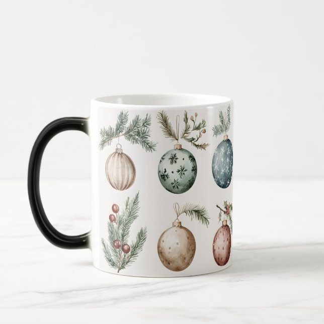 Mug Magic Festive Vintage Verwandlungstasse (Links)
