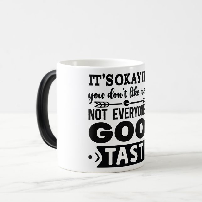 Mug Magic Funny Office Coffee Quotes Verwandlungstasse (Vorderseite Links)