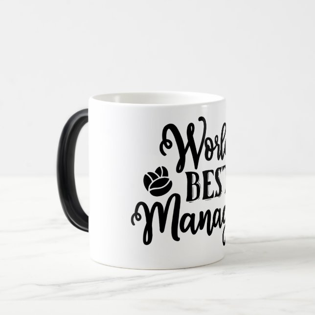 Mug Magic Funny Office Coffee Quotes Verwandlungstasse (Vorderseite Links)