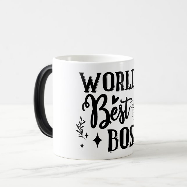 Mug Magic Funny Office Coffee Quotes Verwandlungstasse (Vorderseite Links)