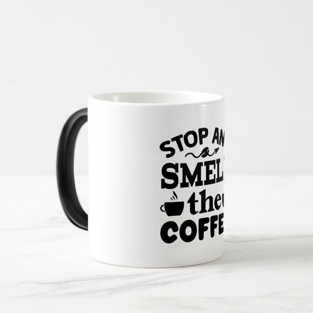 Mug Magic Funny Office Coffee Quotes Verwandlungstasse (Vorderseite Links)