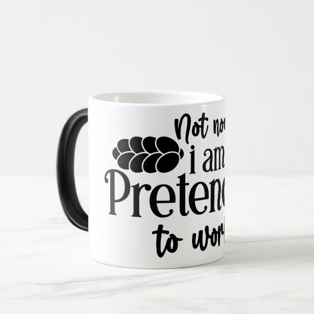 Mug Magic Funny Office Coffee Quotes Verwandlungstasse (Vorderseite Links)