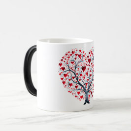 Mug Magic Valentines Day Hearts Verwandlungstasse