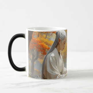 Mug - "Meditation im Herzen des ewigen Herbstes" Verwandlungstasse
