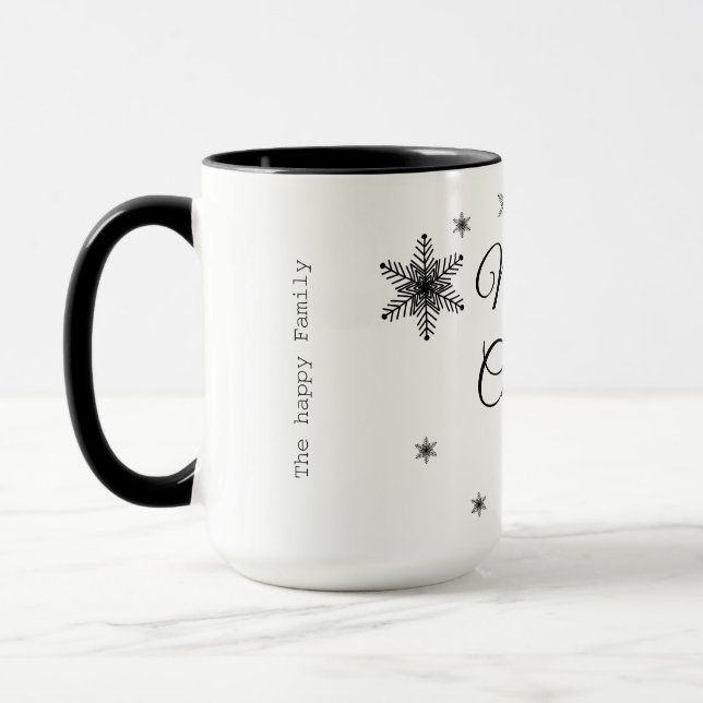 Mug Merry Christmas x the happy family Tasse (Links)