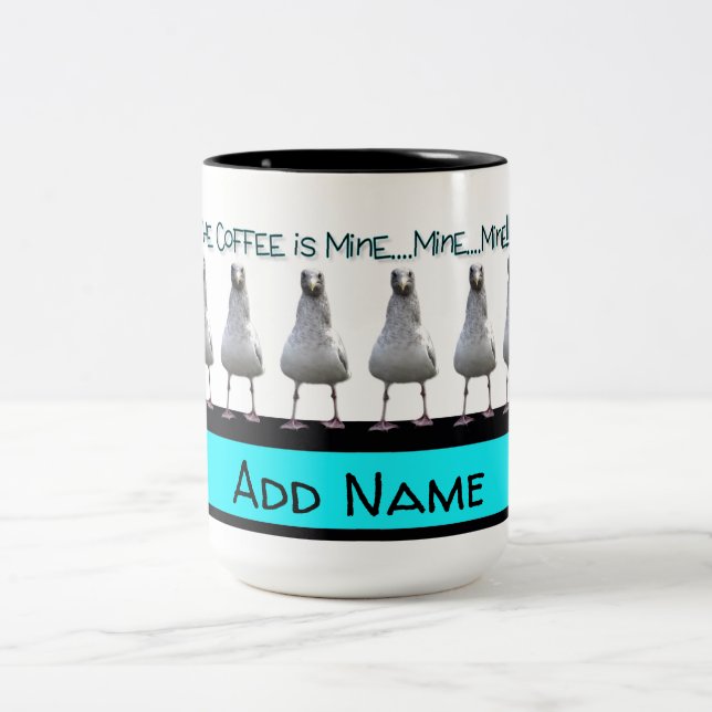 Mug Mine Mine Mine Seagull Beverage Cup Zweifarbige Tasse (Mittel)