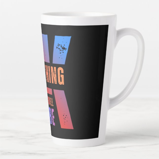 Mug of Motivation, Positive Vibes in Every Sip Milchtasse (Rechts)