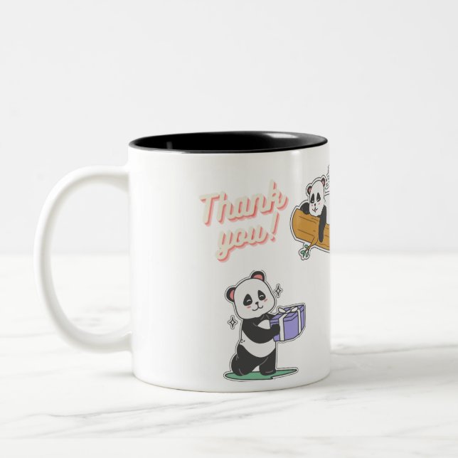 Mug Panda Zweifarbige Tasse (Links)